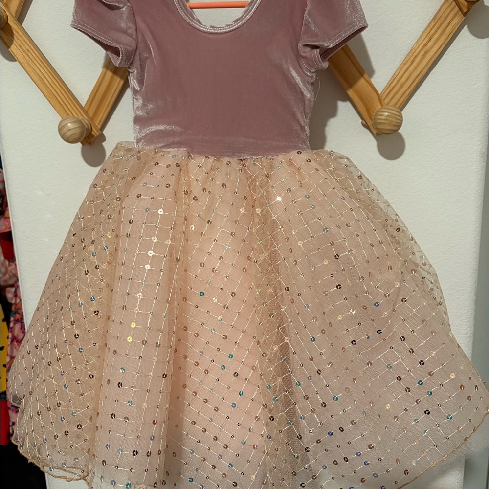 NWT Pleiades Velvet Dress with Sequin Skirt
